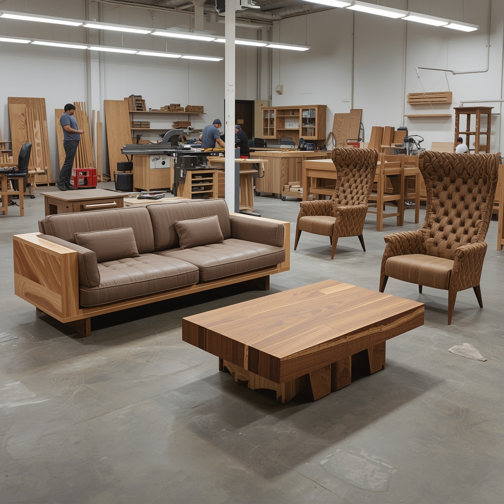 Custom furniture manufacturing process